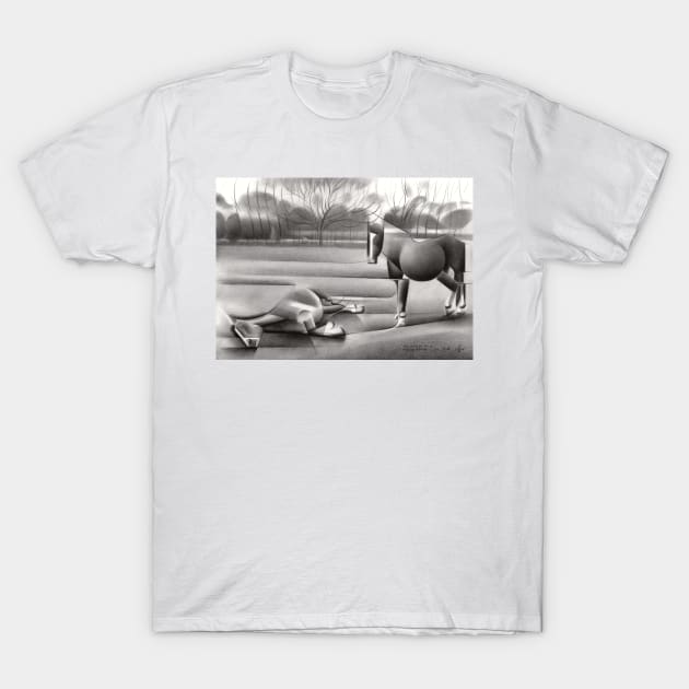 Hommage to a dying horse – 02-03-18 T-Shirt by CorneAkkers